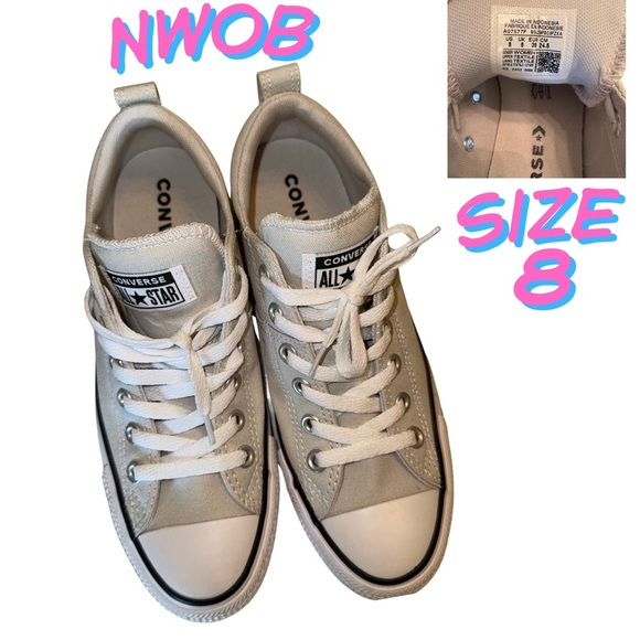 Converse Shoes - Converse Light Gray Athletic Shoes